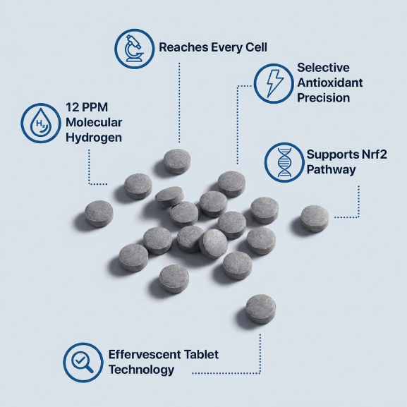 Molecular Hydrogen Tablets (12PPM Verified)