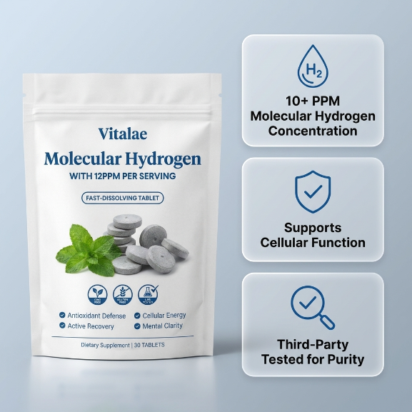 Molecular Hydrogen Tablets (12PPM Verified)